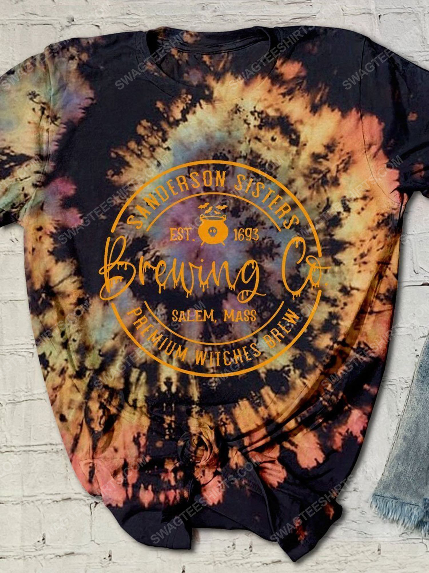 [special edition] Halloween night and sanderson sisters brewing tie dye shirt – maria (halloween)