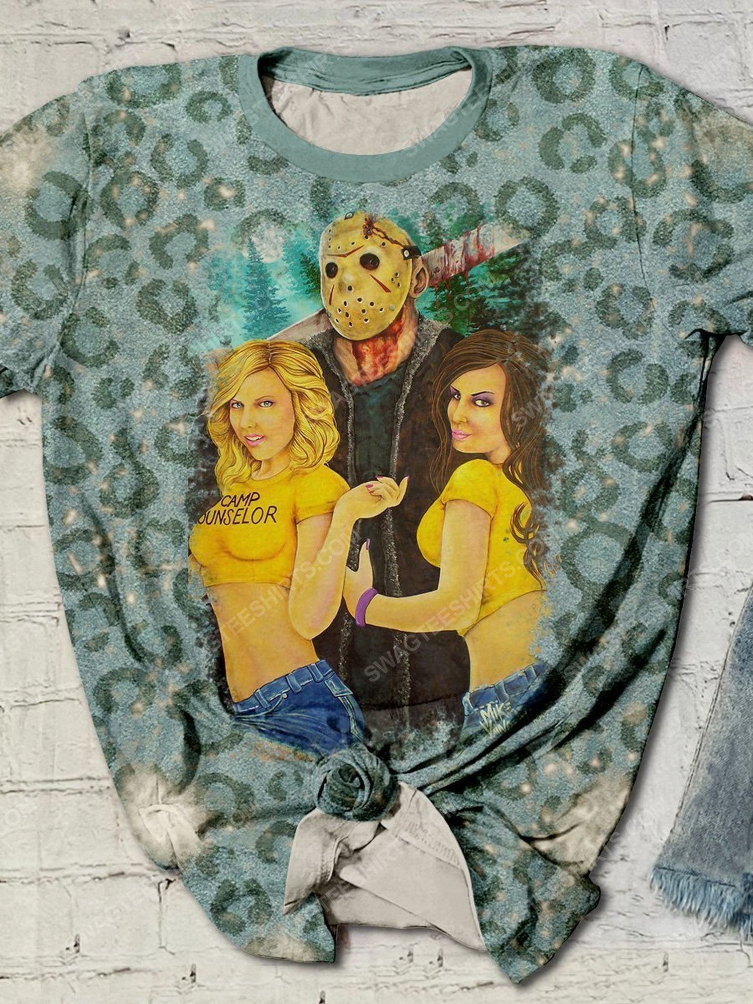 [special edition] Halloween night jason voorhees friday the 13th leopard shirt – maria (halloween)