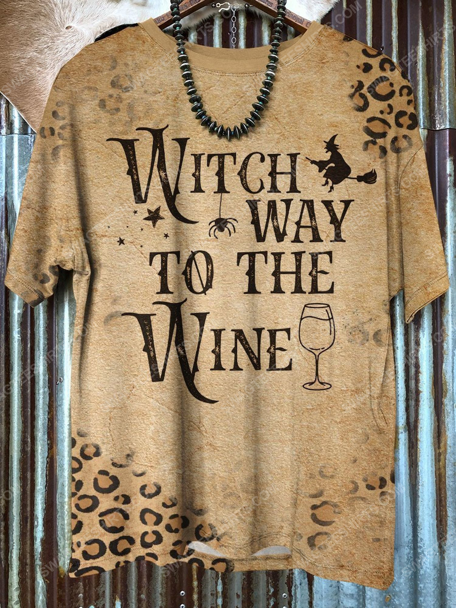 [special edition] Halloween witch way to the wine leopard shirt – maria (halloween)