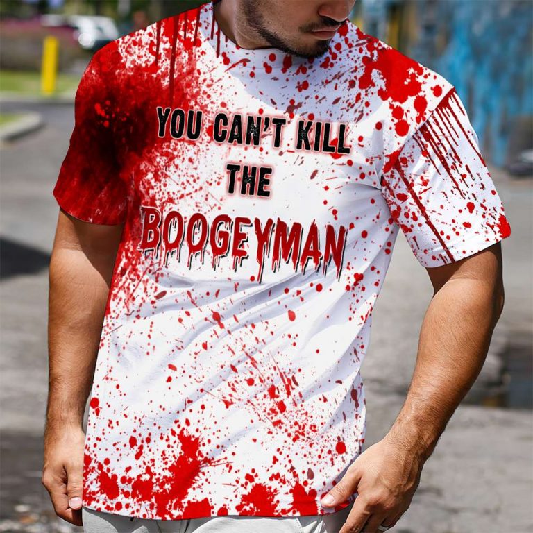 Halloween you can't kill the boogey man 3D Pull Over Hoodie 4