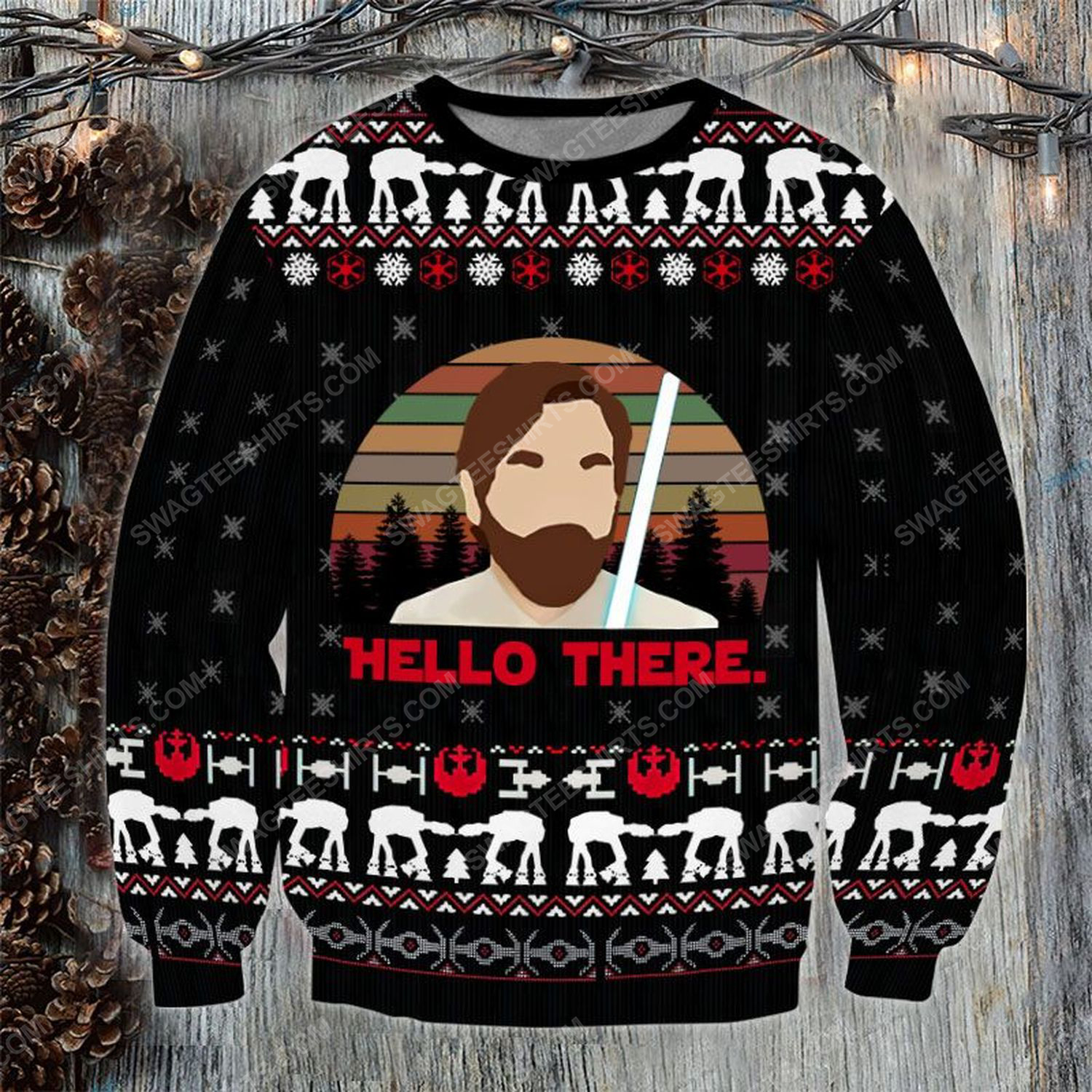 [special edition] Hello there star wars ugly christmas sweater – maria