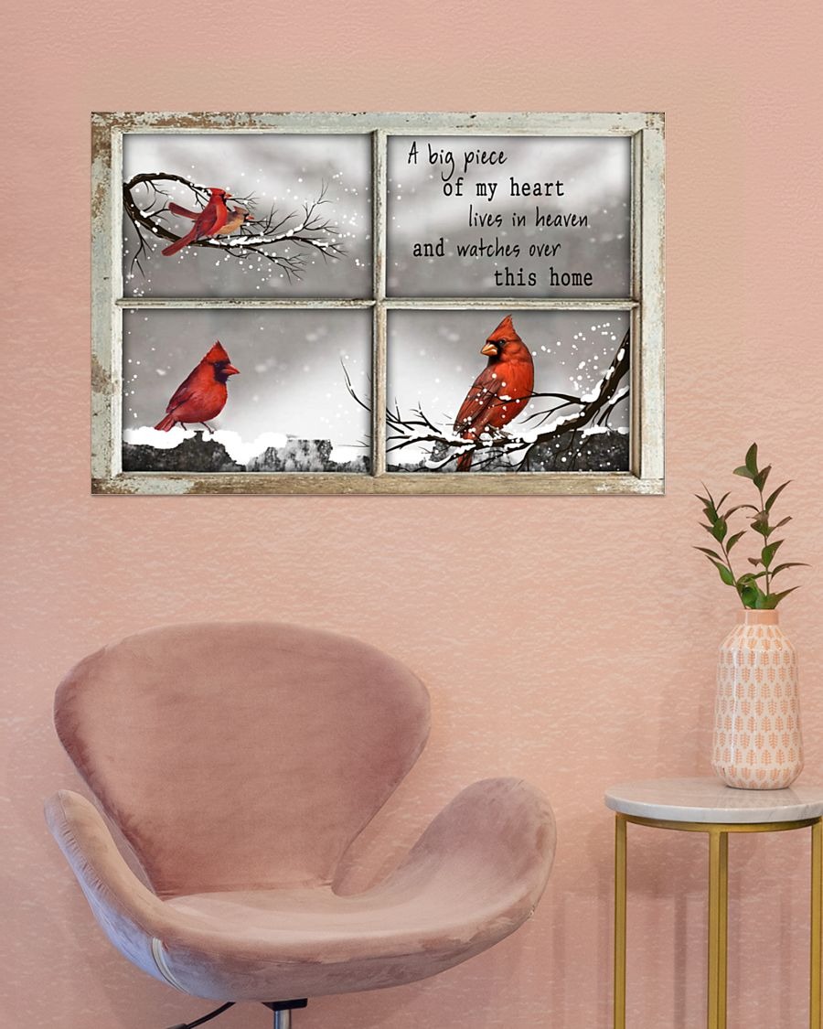 Hummingbird A big piece of my heart lives in heaven and watches over this home poster3