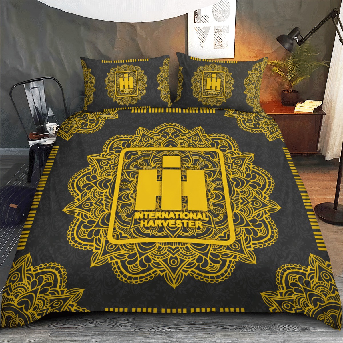 IH Harvester Mandala quilt bedding set – LIMITED EDITION