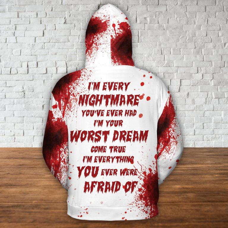 IT Pennywise blood they all float down here 3d hoodie 2