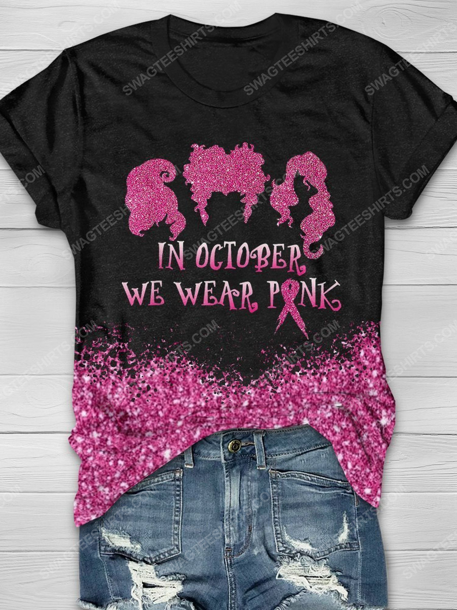 [special edition] In october we wear pink hocus pocus witches full print shirt – maria (cancer)