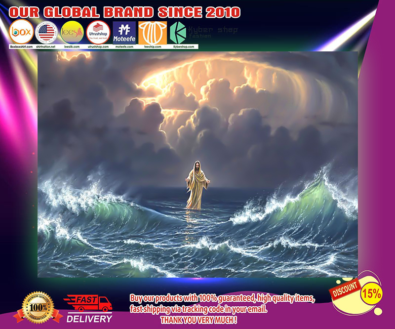 In the storm Jesus walked on the water poster 2