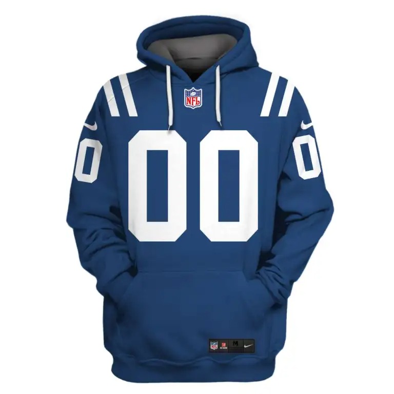Indianapolis Colts Custom Your Name And Number 3D Shirt hoodie