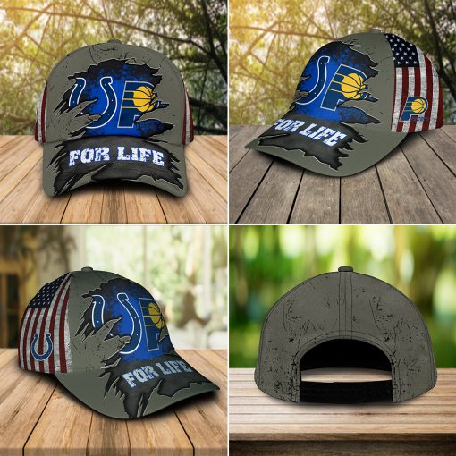 Indianapolis Colts, Indiana Pacers For Life Hat Cap