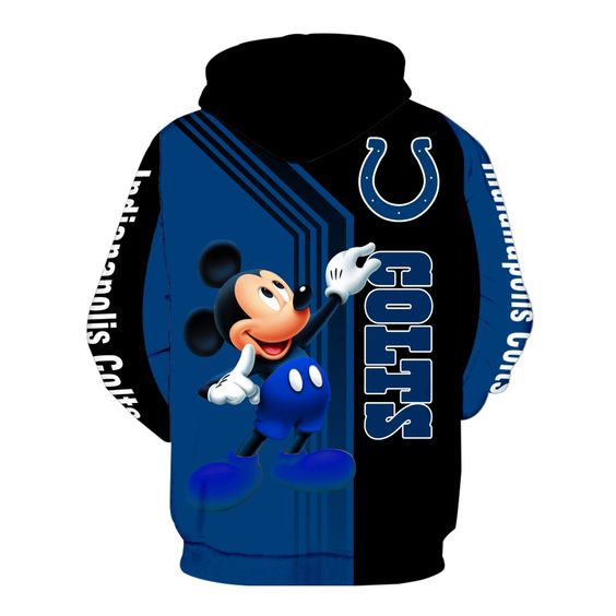 Indianpolis Colts Mickey Mouse 3D Hoodie1