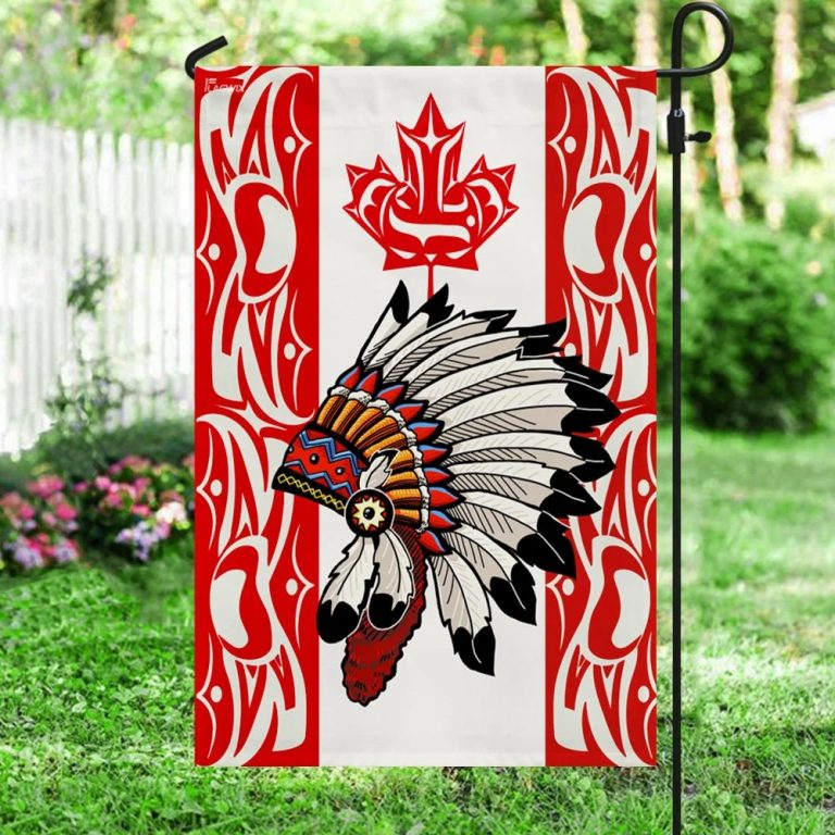Indigenous hat Canada flag 3