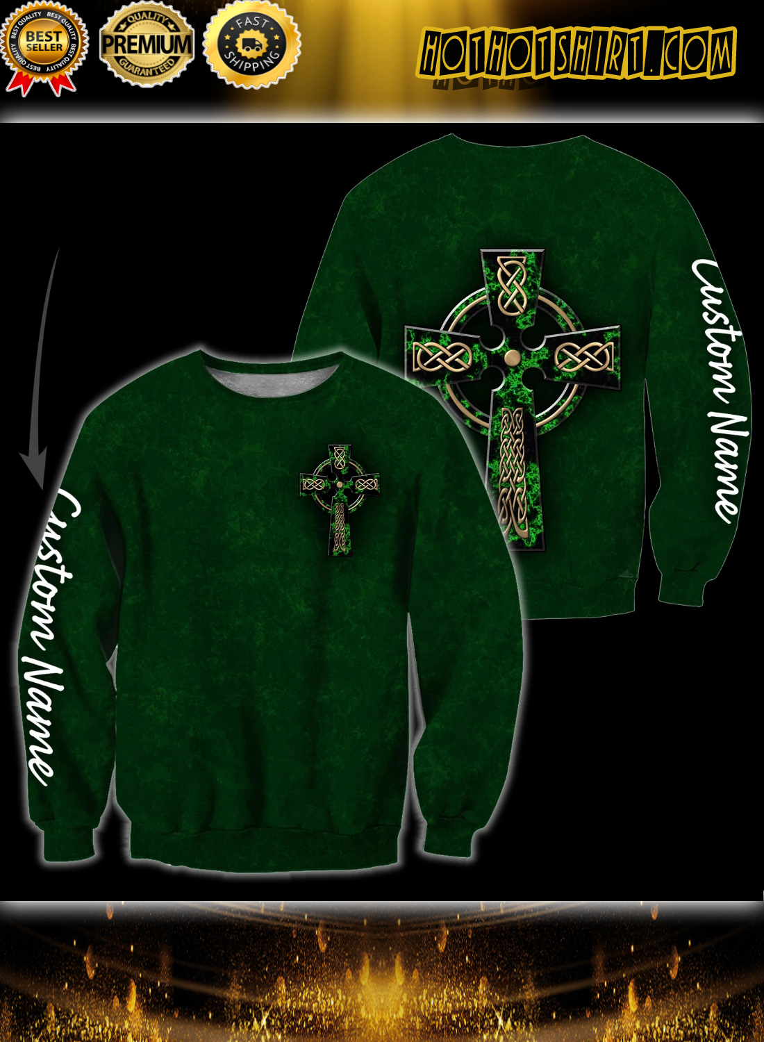 Irish St Patrick day 3D Personalized Custom Name Hoodie And Shirts 1