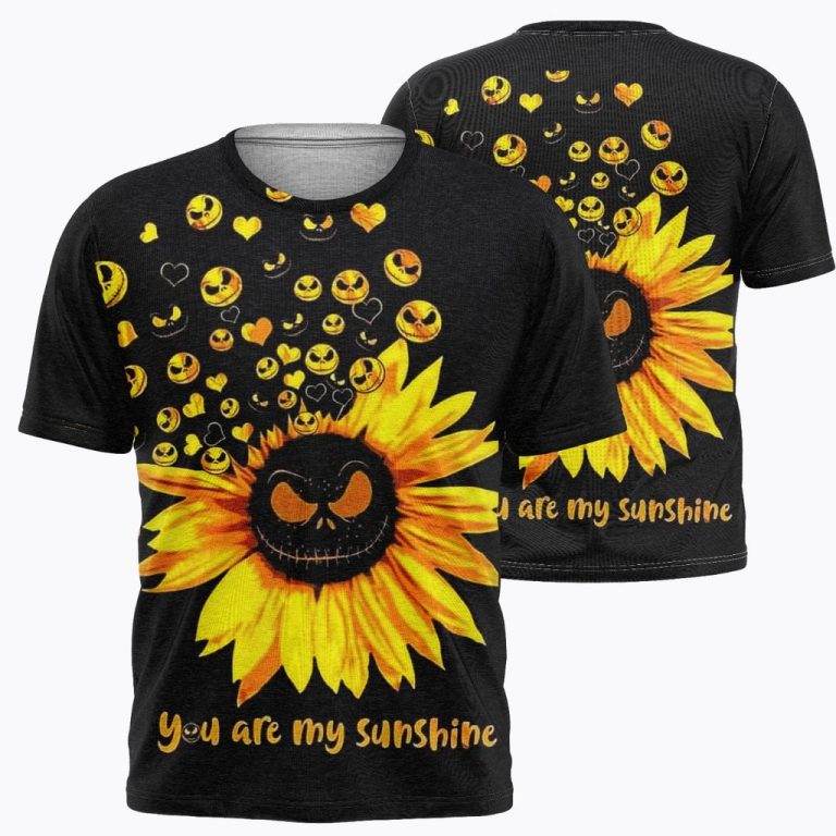 Jack Nightmare before christmas You are my sunshine 3d t-shirt