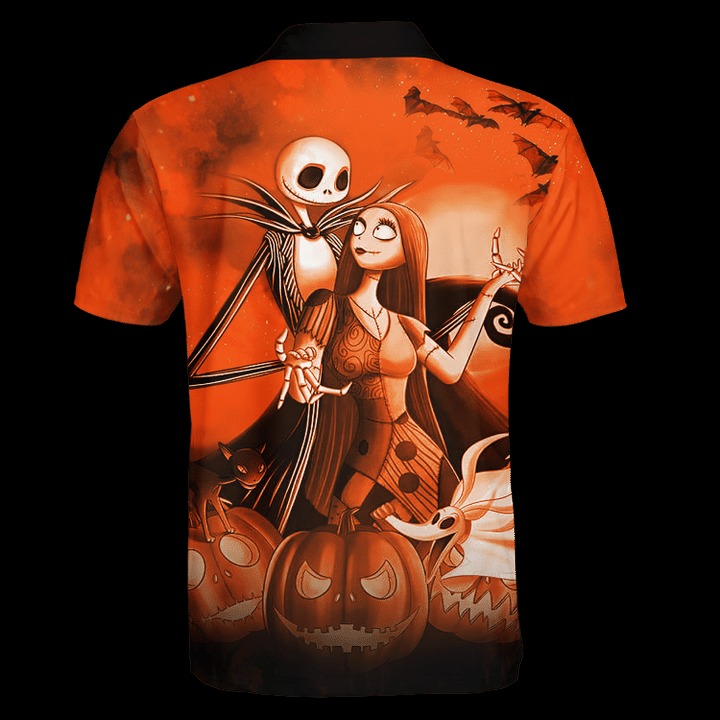 Jack Skelington and Sally Halloween pumpkin 3d shirt, hoodie 9