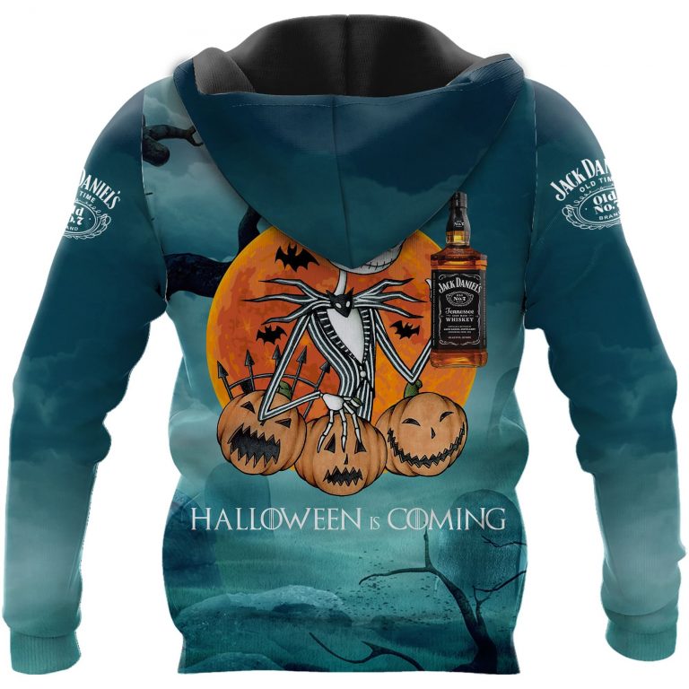 Jack Skellington Jack Daniel's Halloween is coming 3d hoodie 2