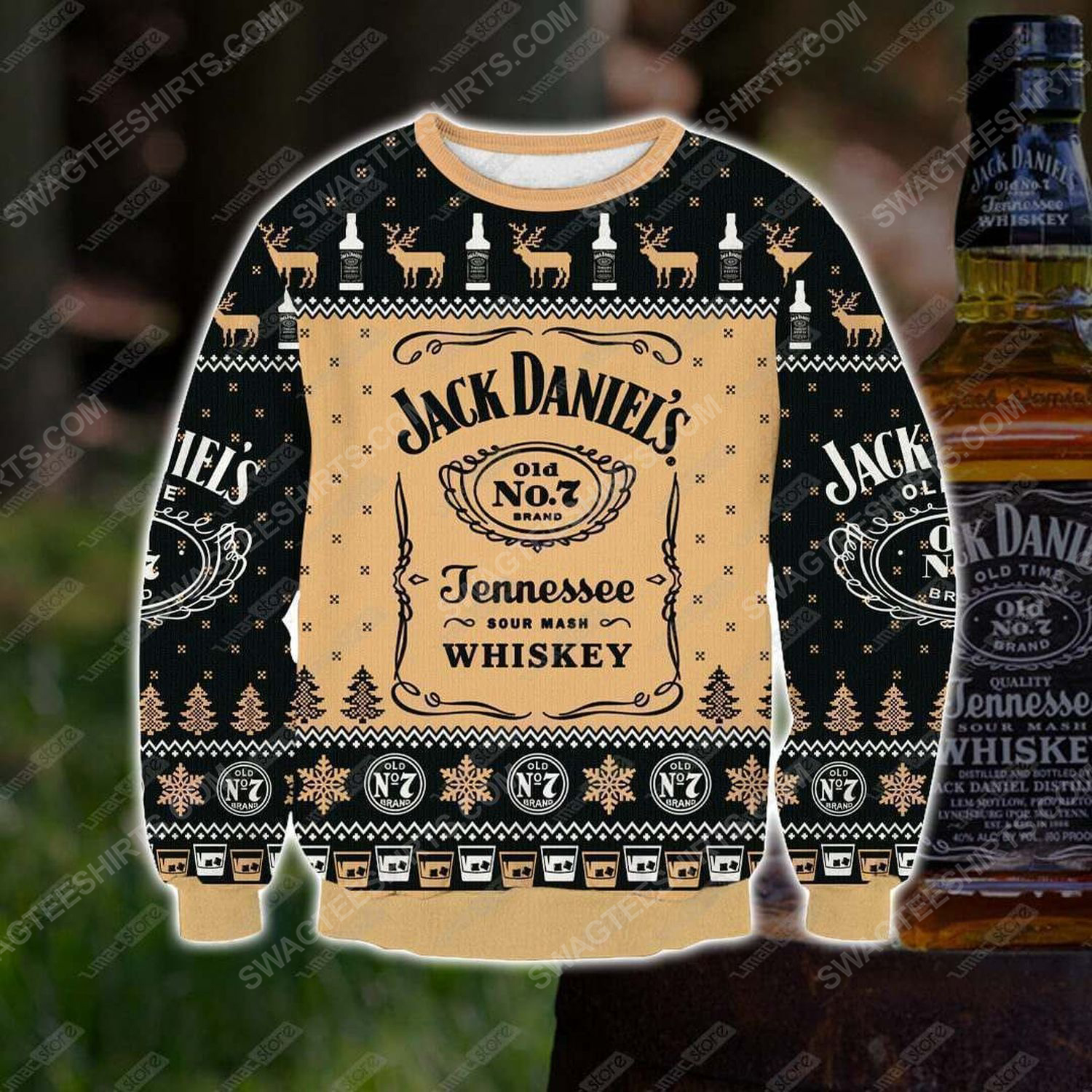 [special edition] Jack daniel’s tennessee whiskey ugly christmas sweater – maria