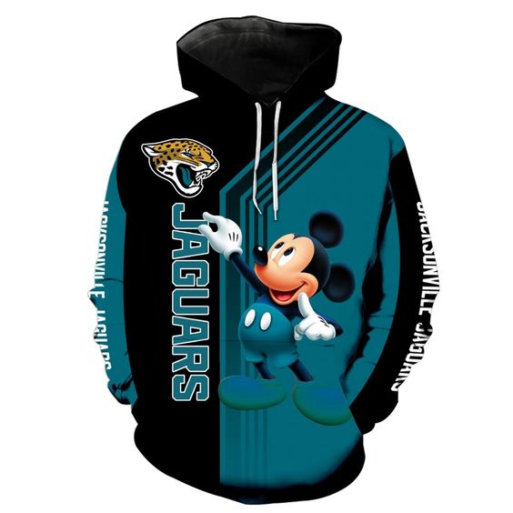 Jacksonville Jaguars Mickey Mouse 3D Hoodie
