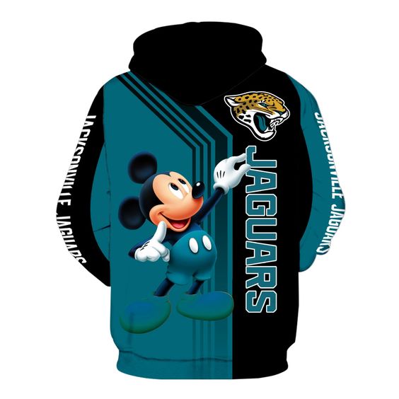 Jacksonville Jaguars Mickey Mouse 3D Hoodie1