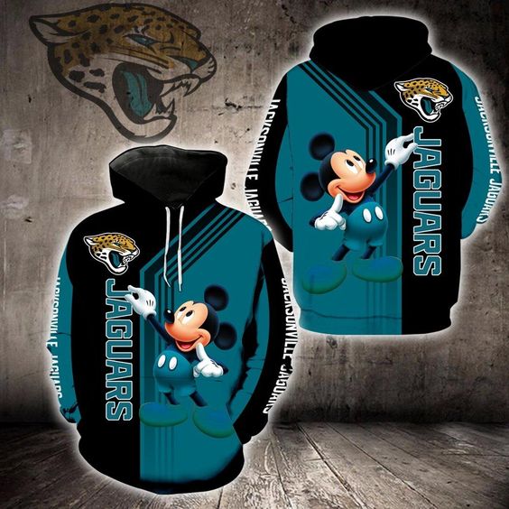 Jacksonville Jaguars Mickey Mouse 3D Hoodie2