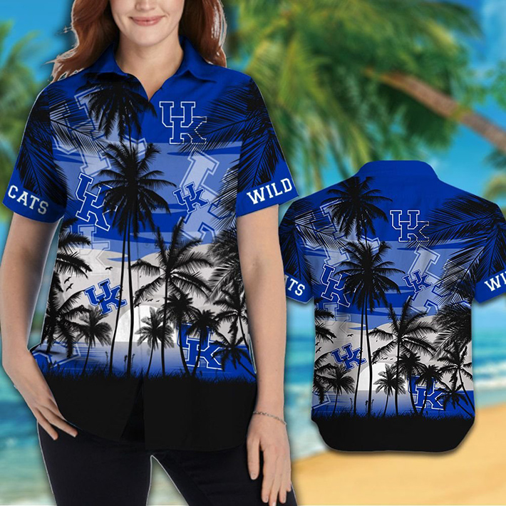 Kentucky Wildcats Tropical Hawaiian Shirt, Short1
