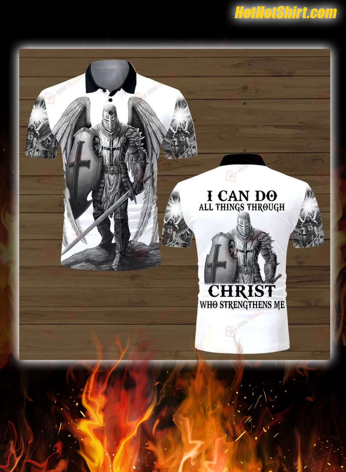 Knights Templar I Can Do All Things Through Christ Who Strengthens Me 3D Hoodie and Shirt 3