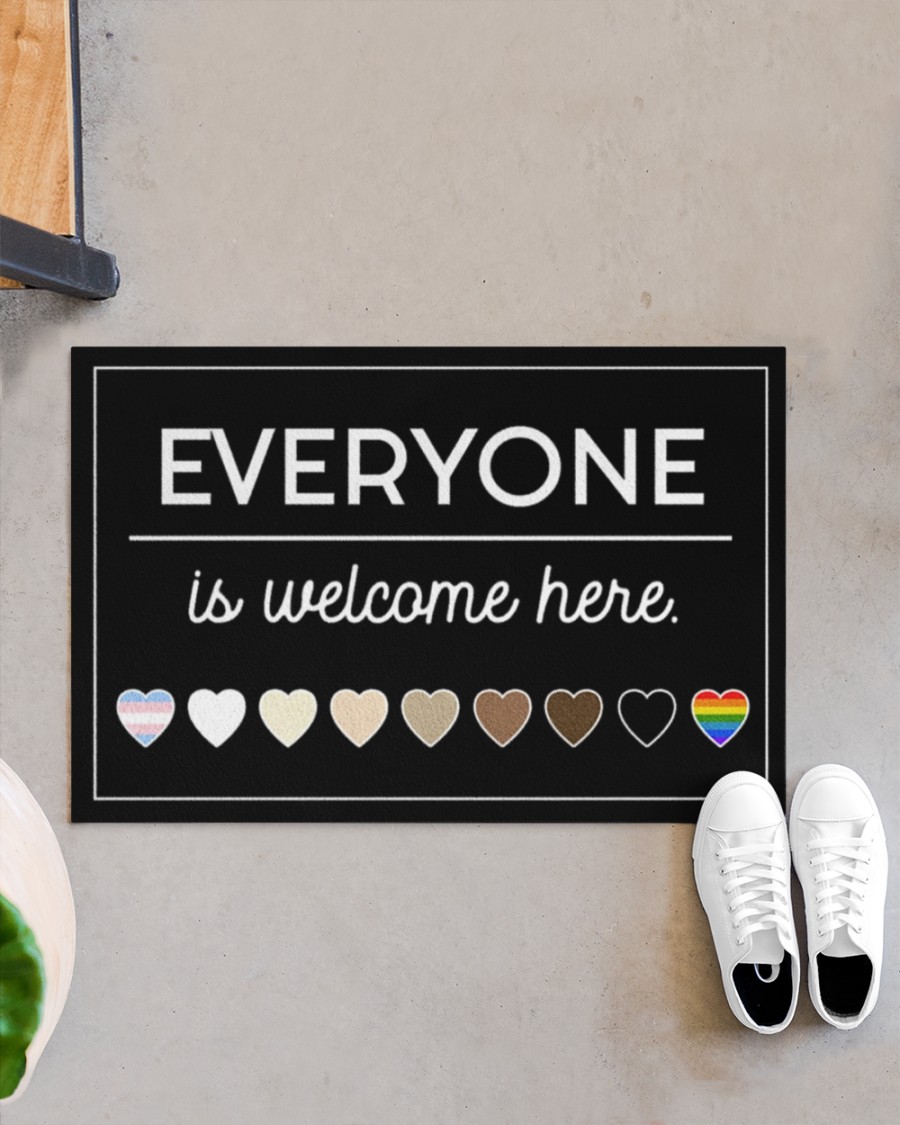 LGBT Everyone is welcome here doormat 8