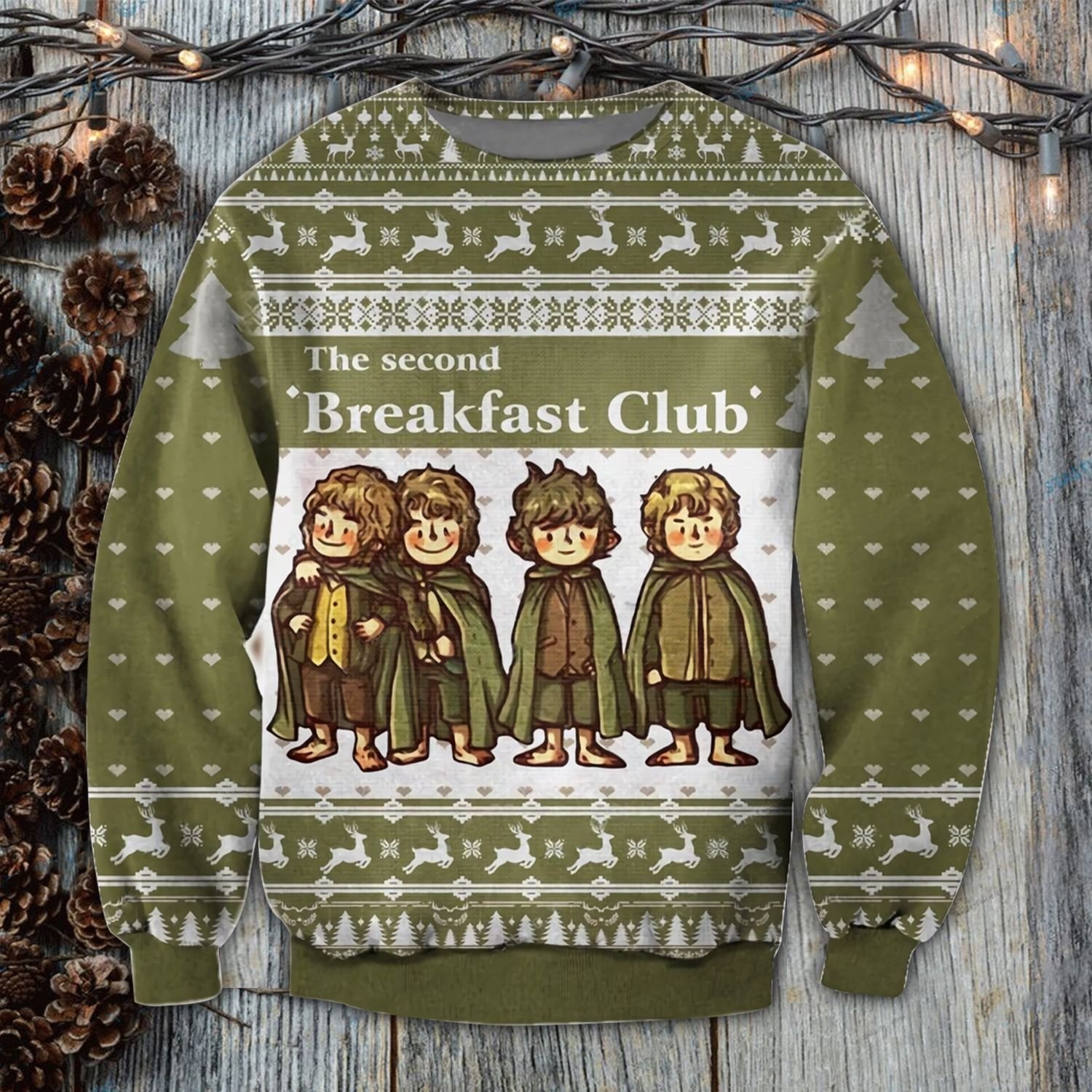 LOTR Hobbits The Second Breakfast Club ugly sweater – Saleoff 201021