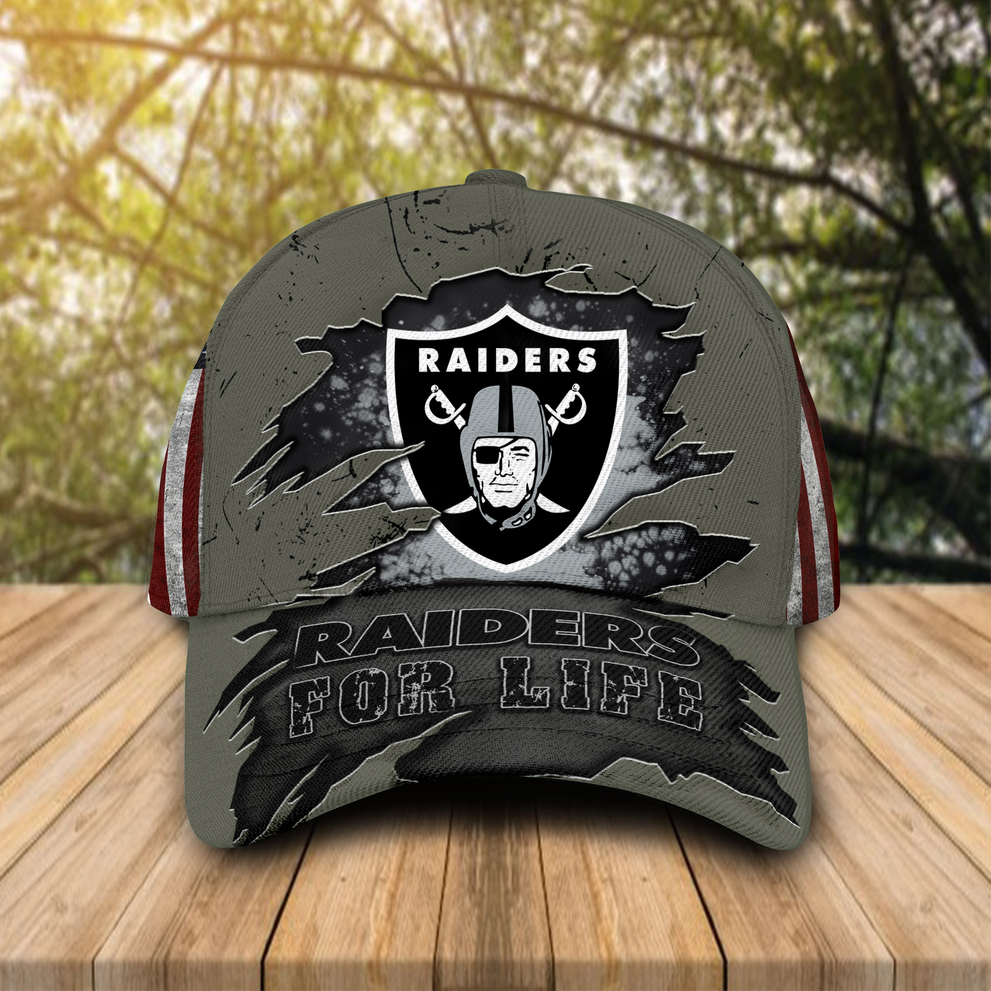 Las Vegas Raiders For Life Caps