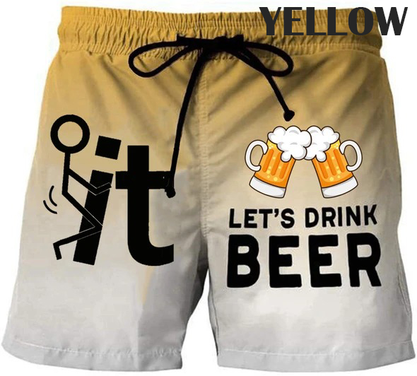Lets Drink Beer Custom Trunks Short 4