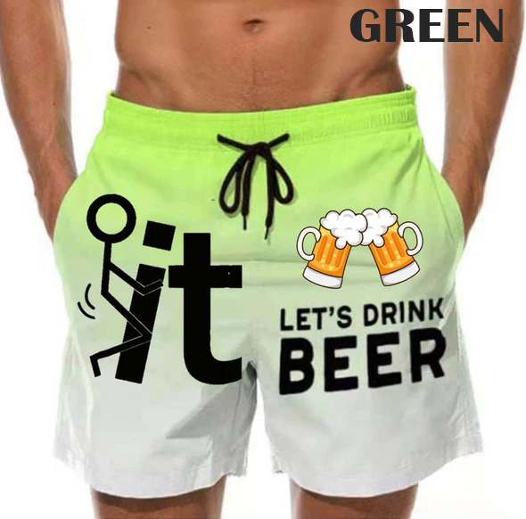 Lets Drink Beer Custom Trunks Short 5