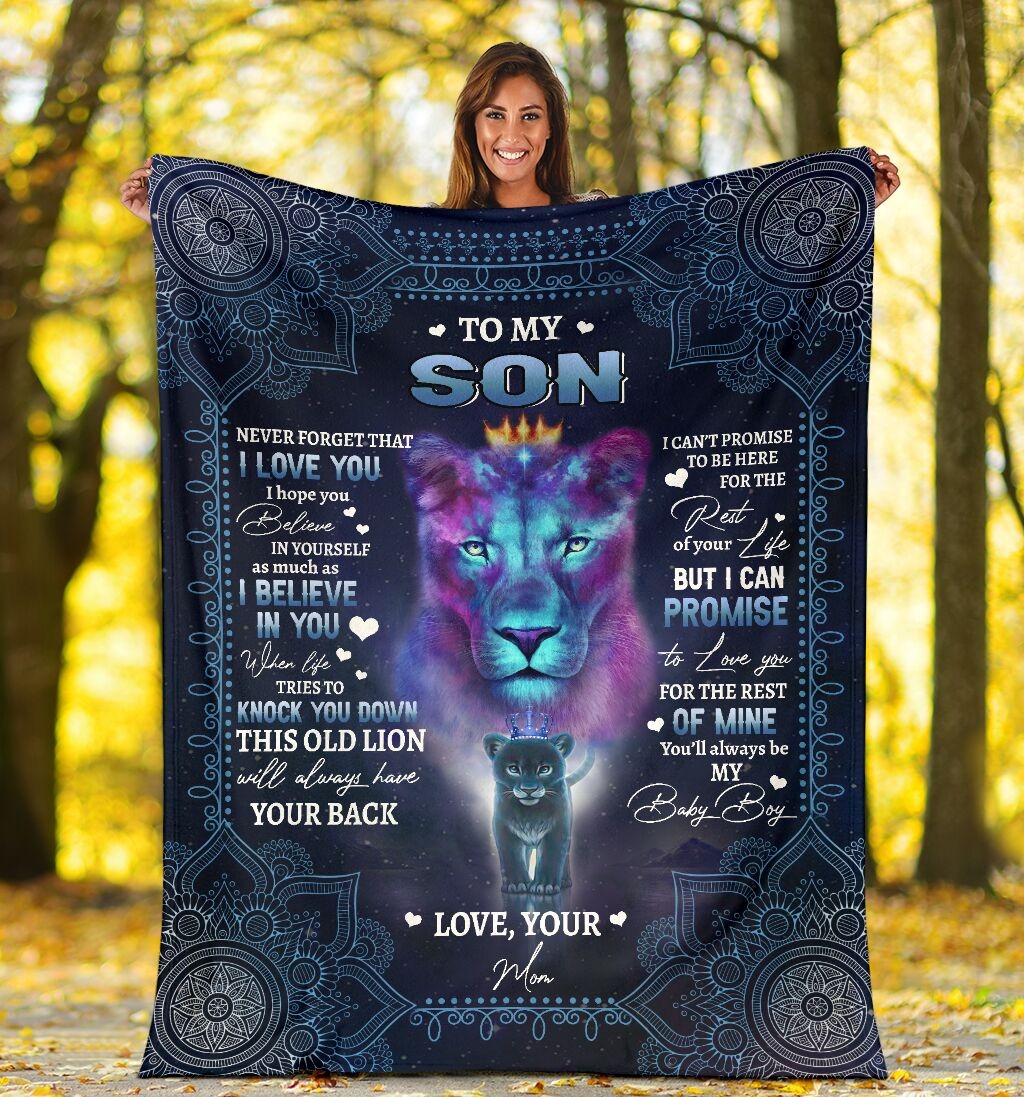 Lion to my son never forget that I love you blanket 4