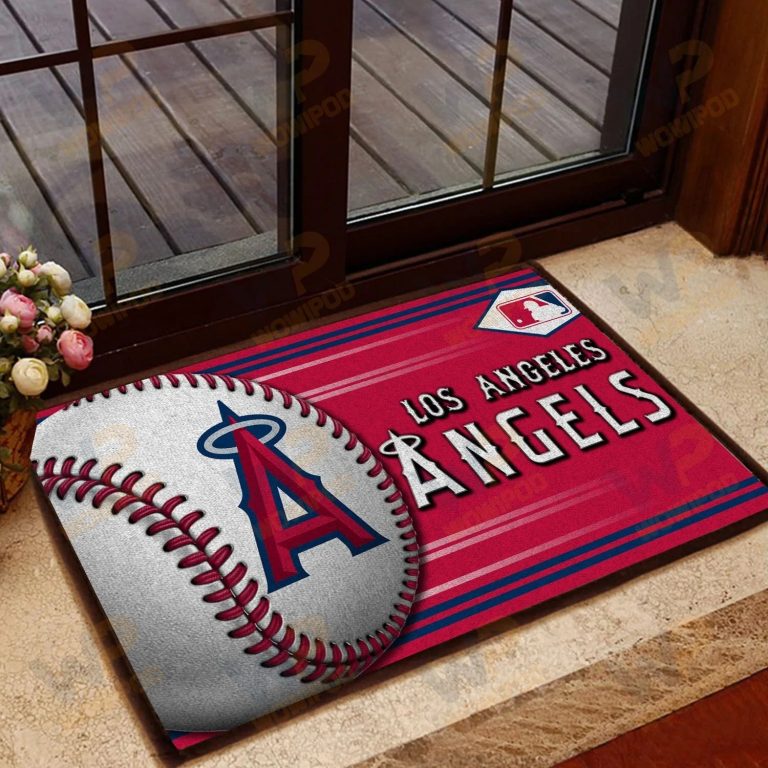 Los Angeles Angels Baseball Doormat1