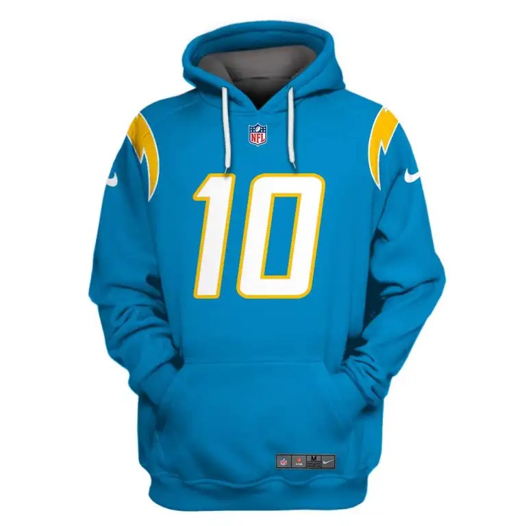 Los Angeles Chargers 10 Herbert 3D Shirt hoodie – BBS