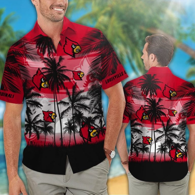 Louisville Cardinals football Tropical hawaiian shirt (1)