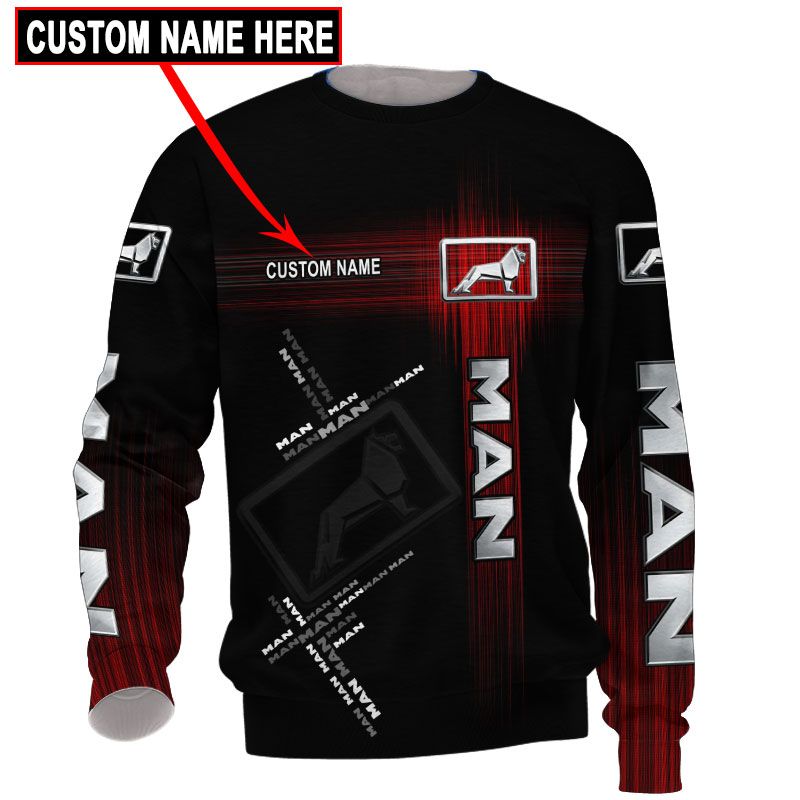 Man Leuchtschild 3D Full Printing custom personalized name shirt, hoodie 2
