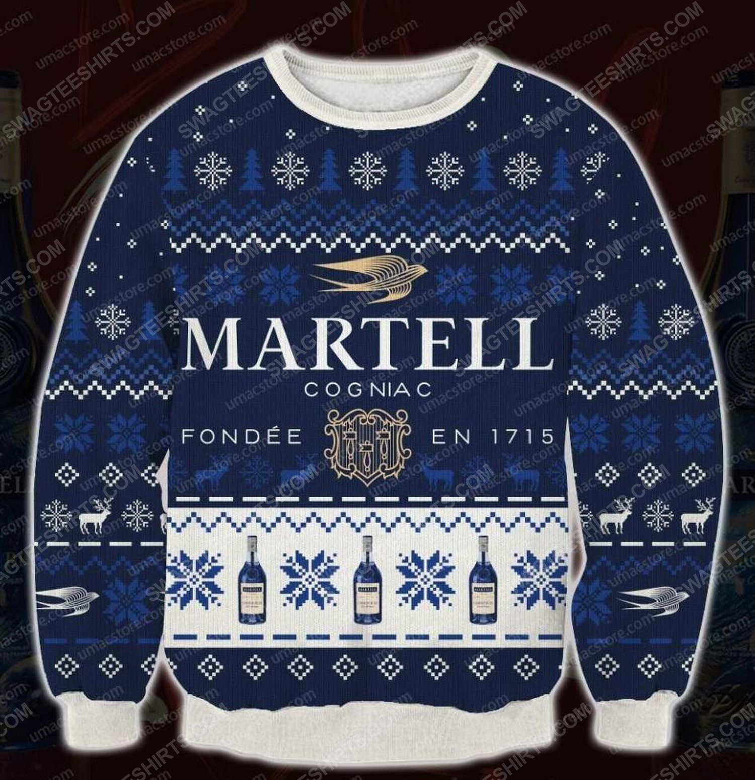 Martell cognac fondee en 1715 ugly christmas sweater