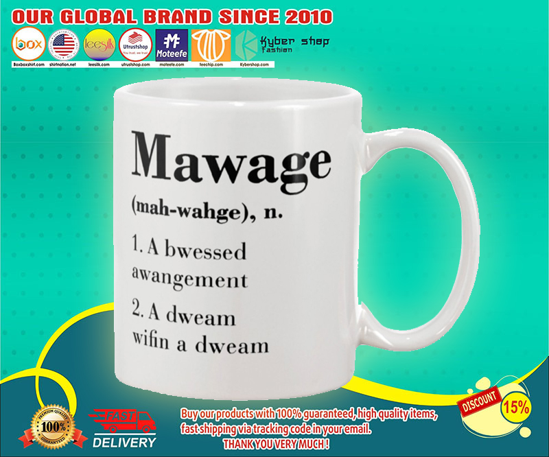 Mawage a bwessed awangement mug 4