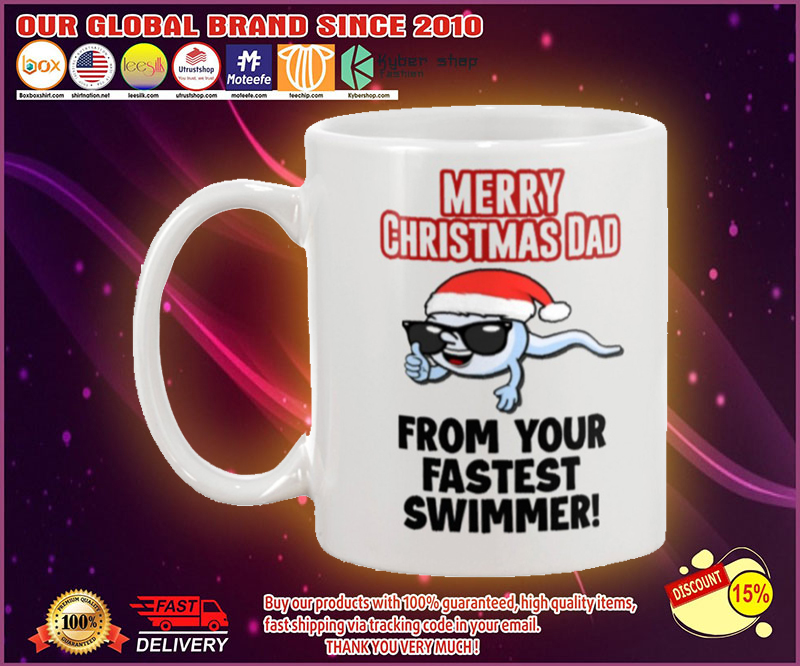 Merry Christmas dad from your fastest swimmer mug 4
