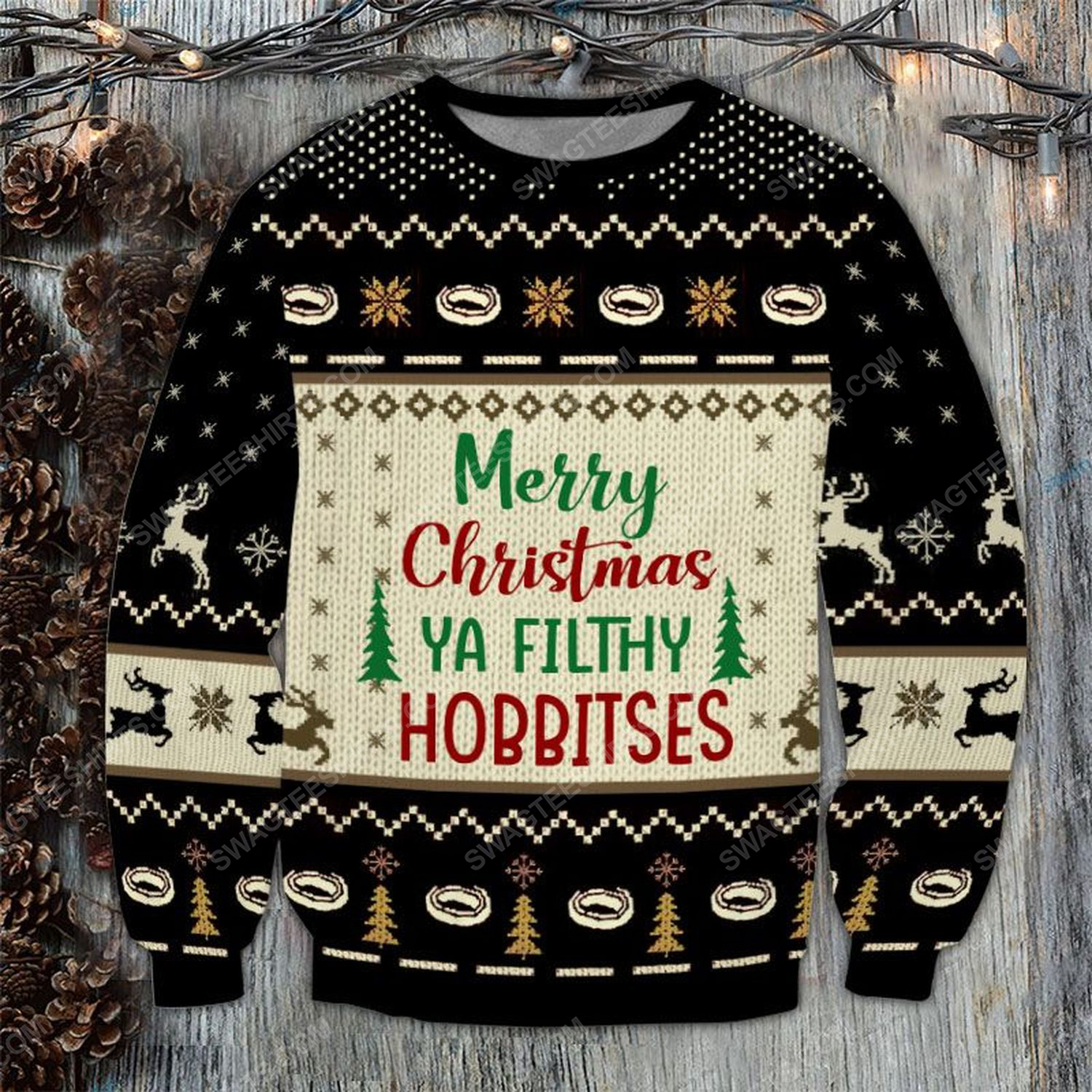 Merry christmas you filthy hobbitses ugly christmas sweater