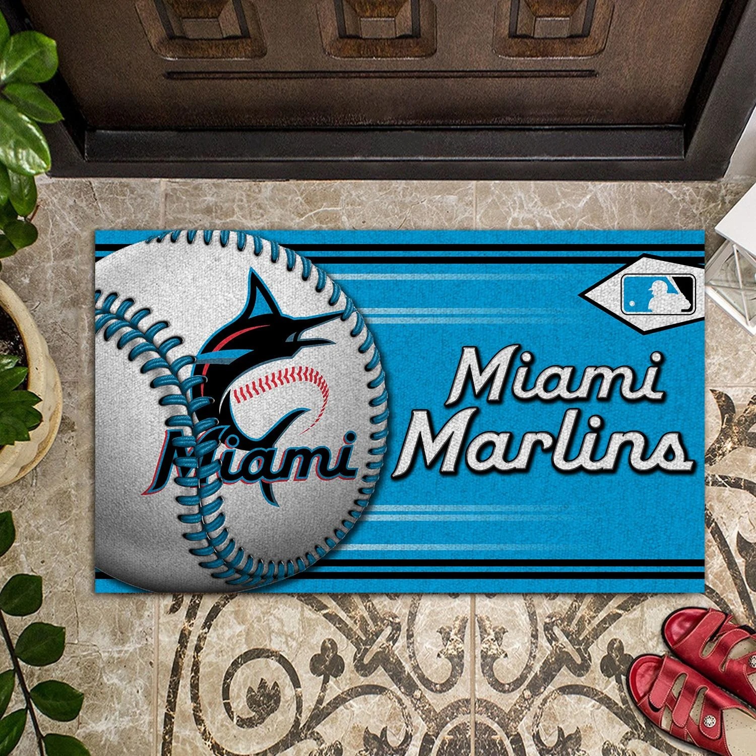 Miami Marlins Baseball Doormat – BBS