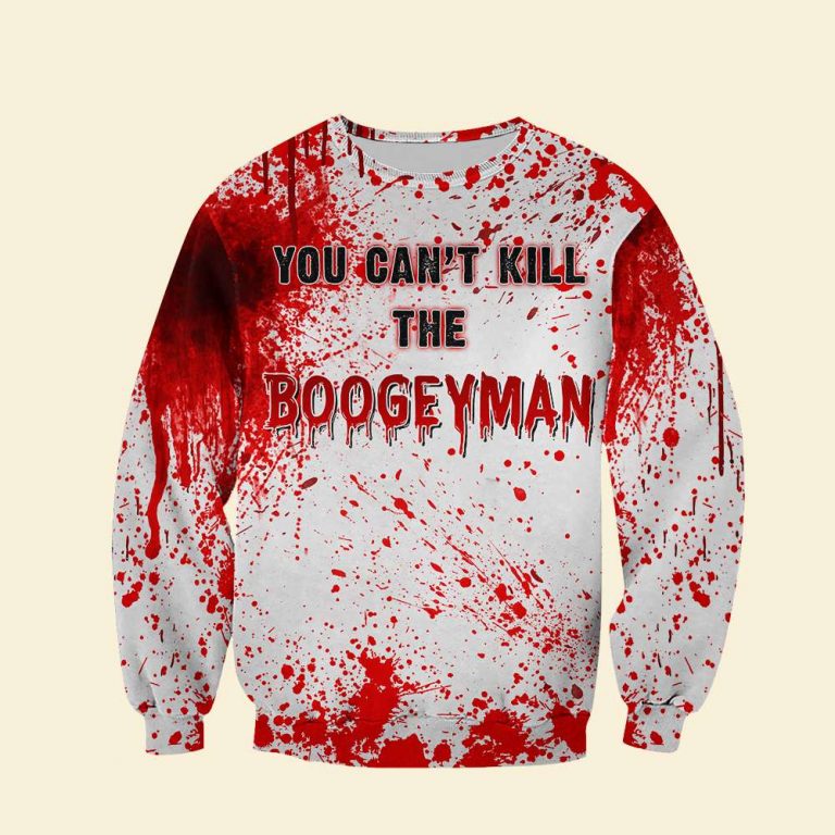 Michael Myers You can't kill the boogeyman all over print sweatshirt