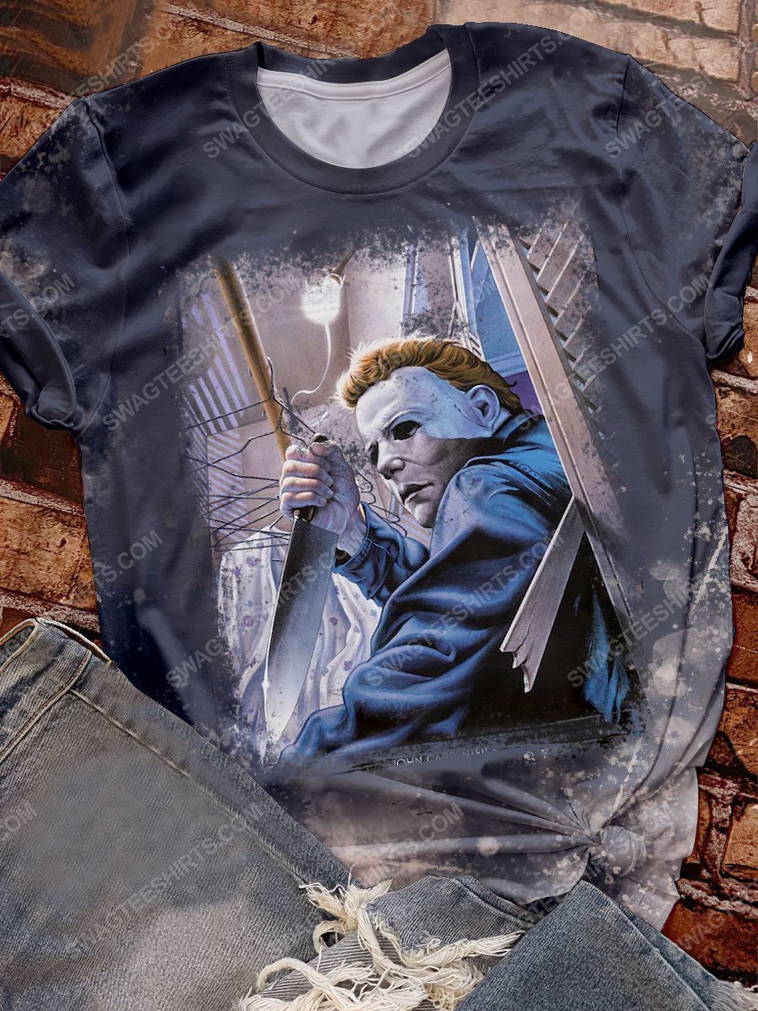 [special edition] Michael myers in halloween night full print shirt – maria (halloween)