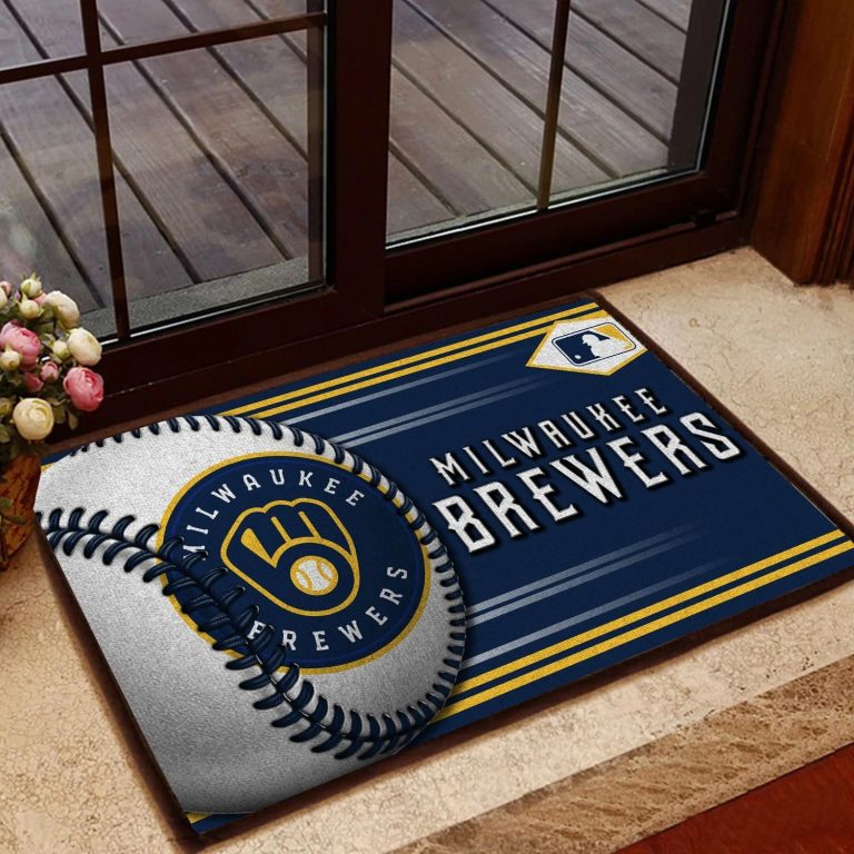 Milwaukee Brewers Baseball Doormat1