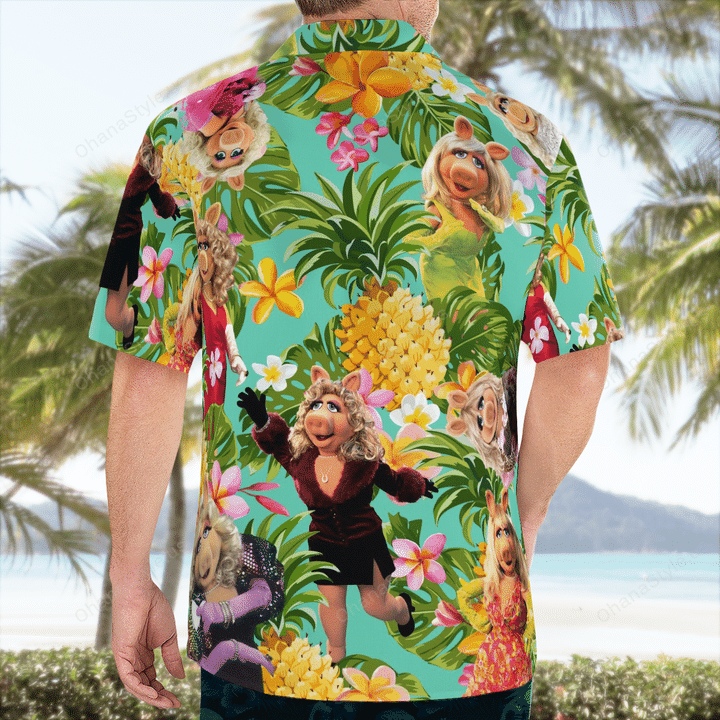 Miss piggy tropical hawaiian shirt 3