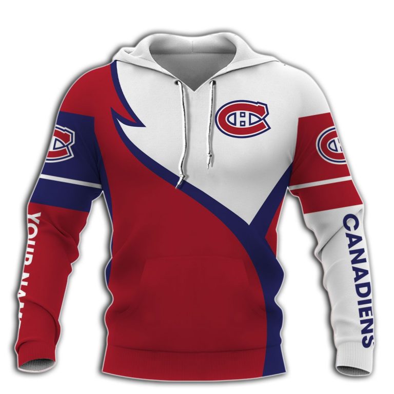 Montreal Canadiens logo custom personalized name 3d shirt, hoodie 2