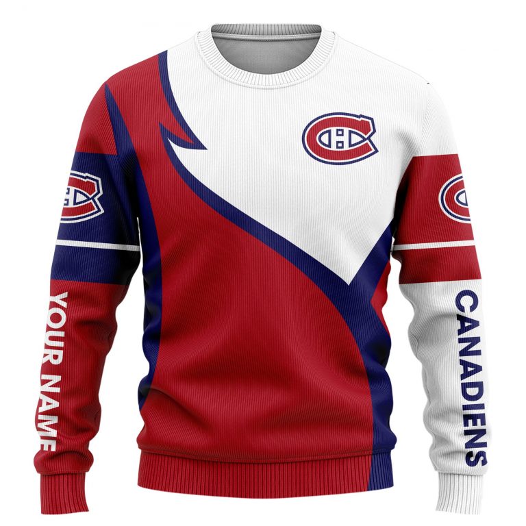 Montreal Canadiens logo custom personalized name 3d shirt, hoodie 3