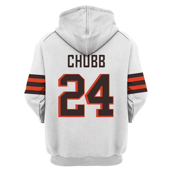 NFL 1946 Nick Chubb Stats 3D Hoodie, Shirt1
