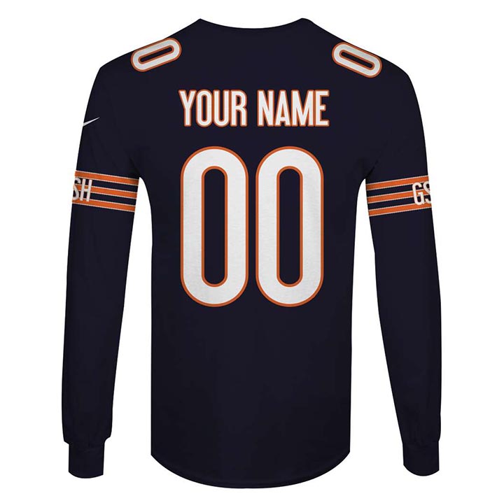 NFL Chicago Bears Custom Name And Number 3D Hoodie, Shirt4