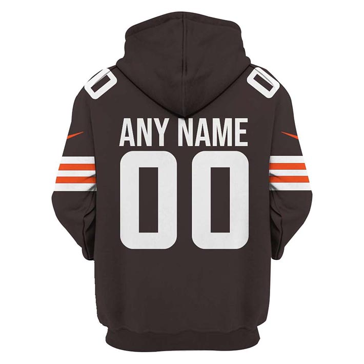 NFL Cleveland Browns Custom Name And Number 3D Hoodie, Shirt1