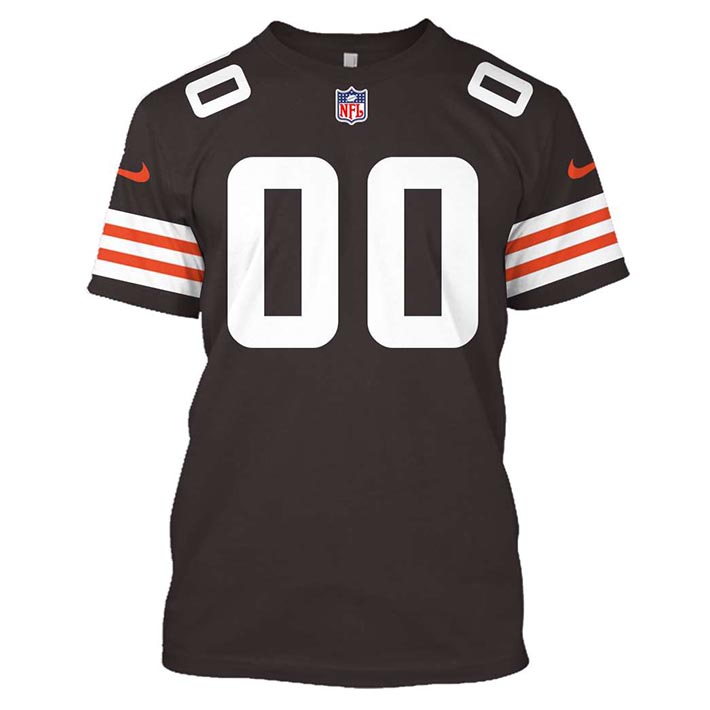 NFL Cleveland Browns Custom Name And Number 3D Hoodie, Shirt4