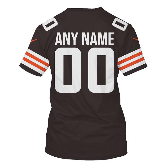 NFL Cleveland Browns Custom Name And Number 3D Hoodie, Shirt5